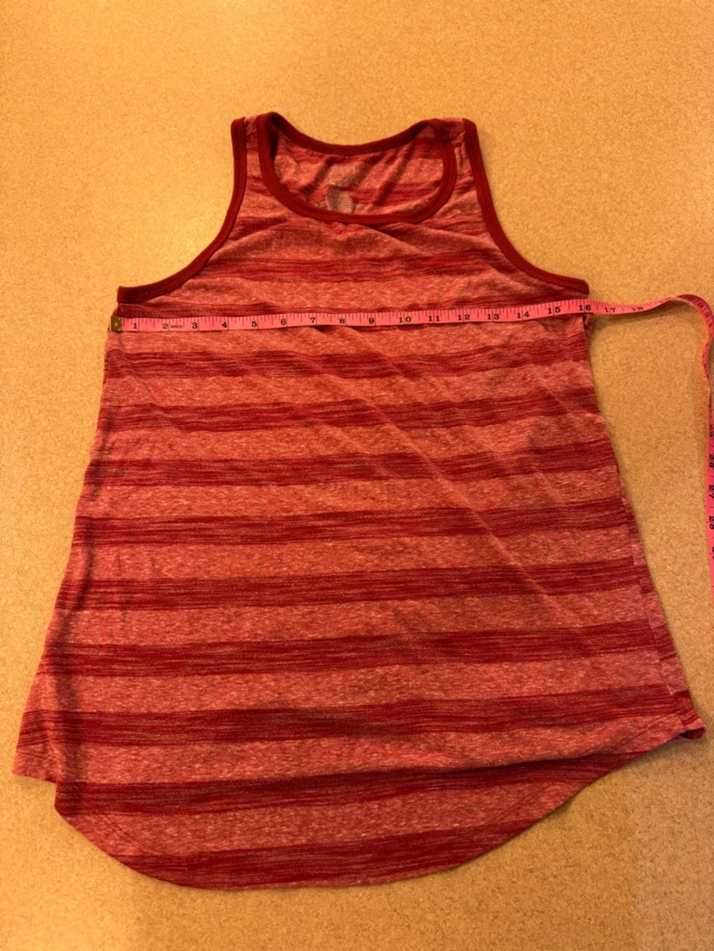 Maurices Red Striped Tank Top
